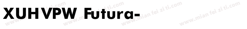 XUHVPW Futura字体转换